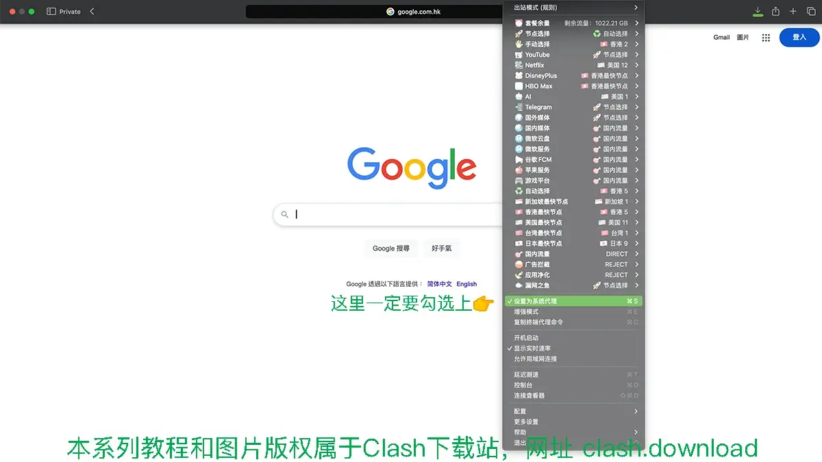 clashx-教程-设置为系统代理
